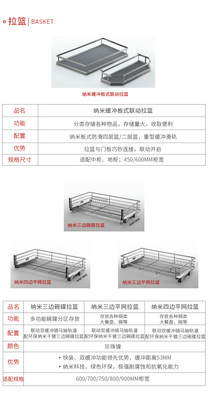 bifa必发集团五金拉篮